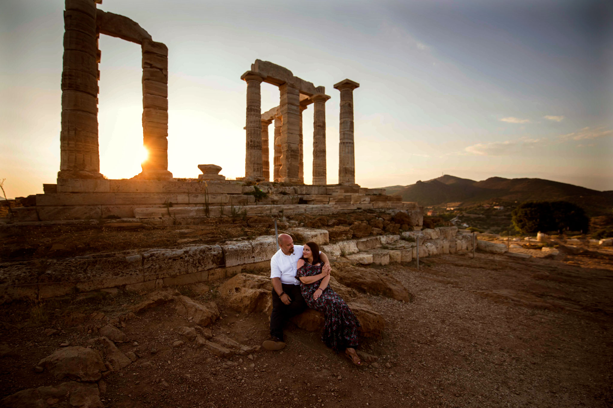 fotografia ślubna z zagranicznej sesji narzeczeńskiej w Grecji